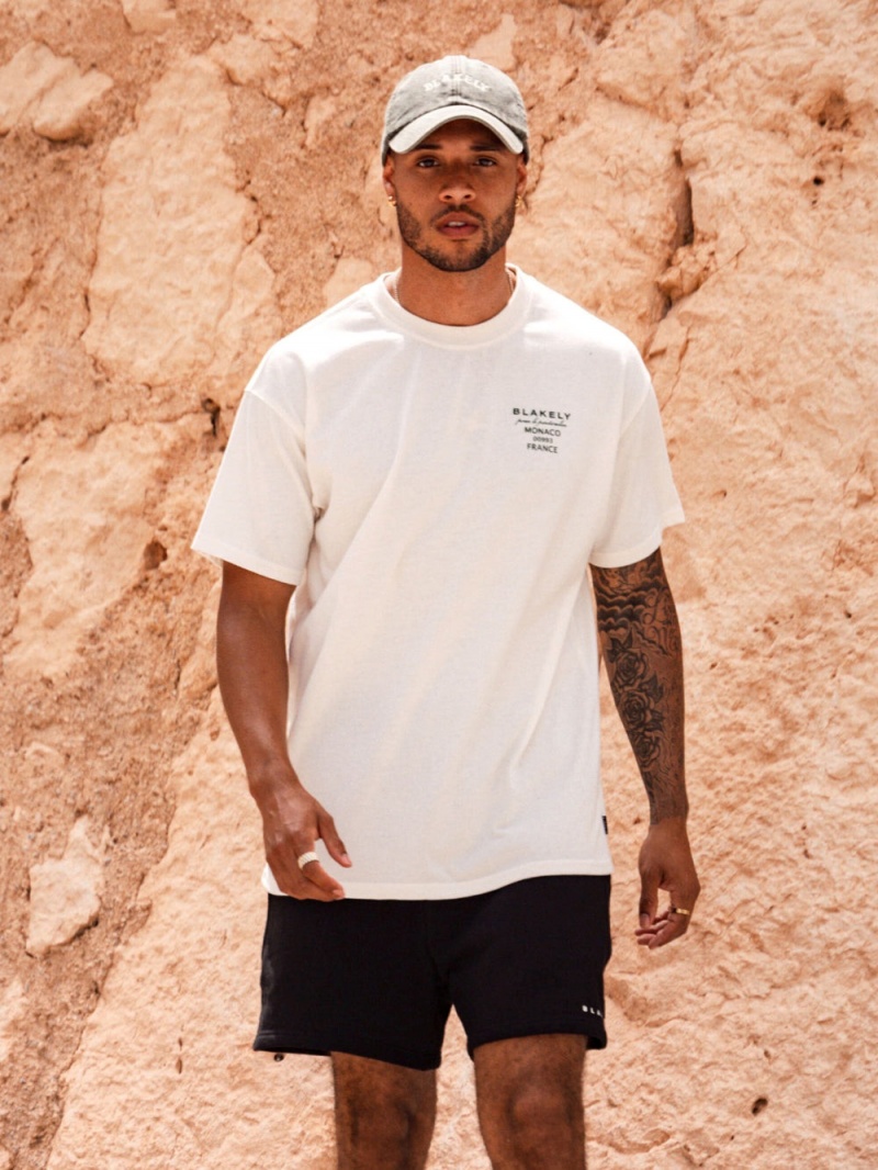 Ivory Blakely Monaco Relaxed T-Shirt | KIBH-02614