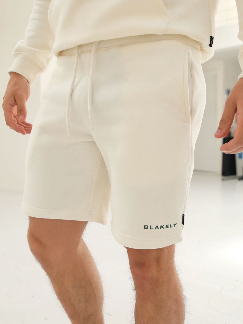 Ivory Blakely Riviera Initial Jogger Shorts | XORK-85210