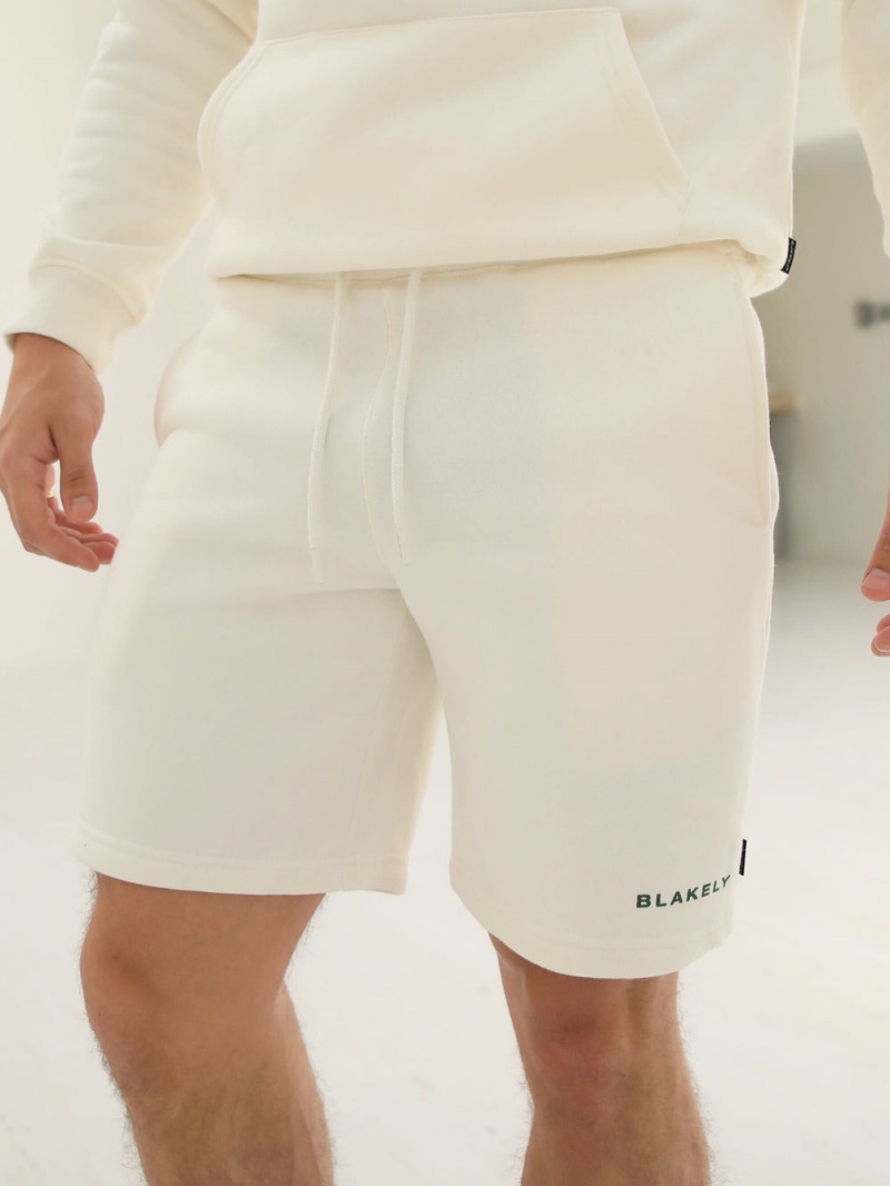 Ivory Blakely Riviera Initial Jogger Shorts | XORK-85210