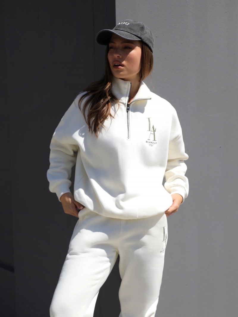 Ivory Blakely Studio 1/4 Zip Jumper | SWCK-16394