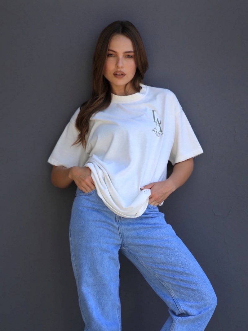 Ivory Blakely Studio Relaxed T-Shirt | YGFB-76058