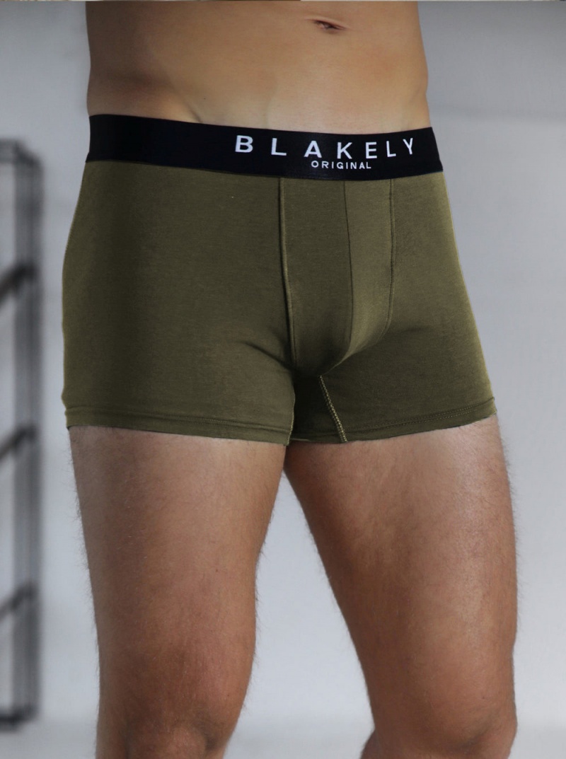 Khaki Green 3 Pack Blakely BLK Boxers | UHXL-70294