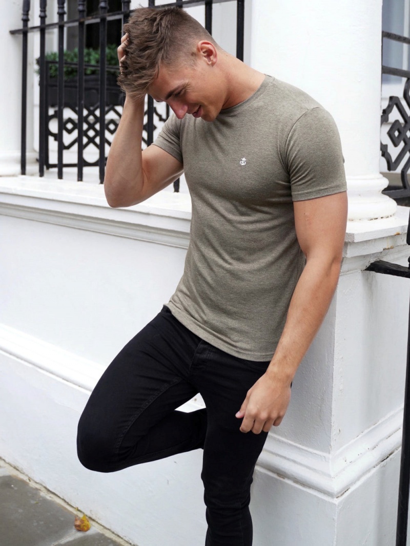Khaki Green Blakely Sequoia T-Shirt | YKBD-20318