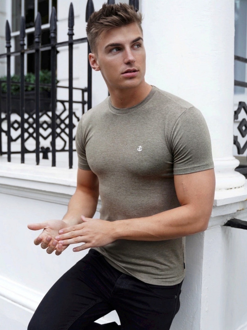 Khaki Green Blakely Sequoia T-Shirt | YKBD-20318