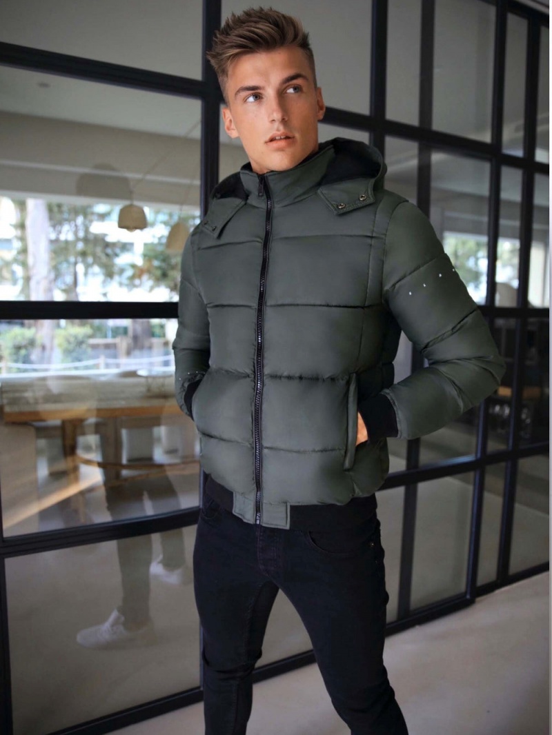 Khaki Green Blakely Summit Coat | MHXW-42560