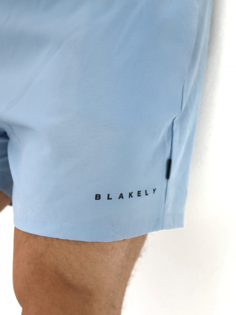 Light Blue Blakely Apex Active Shorts | SGJL-20547