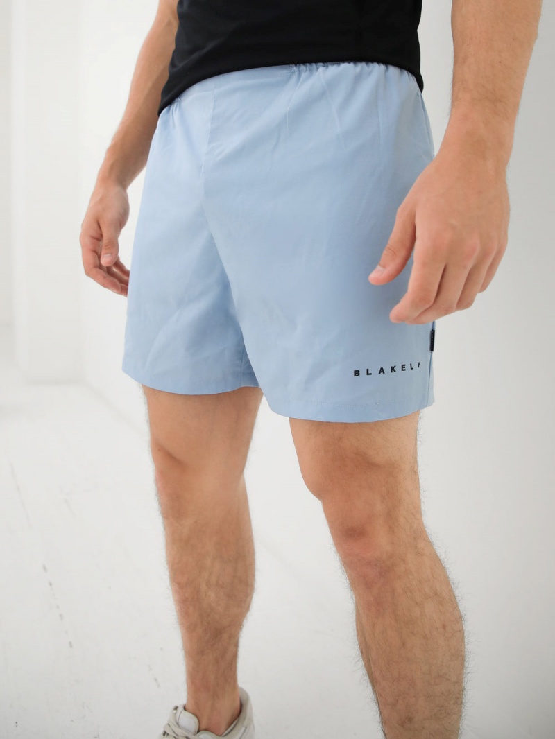 Light Blue Blakely Apex Active Shorts | SGJL-20547