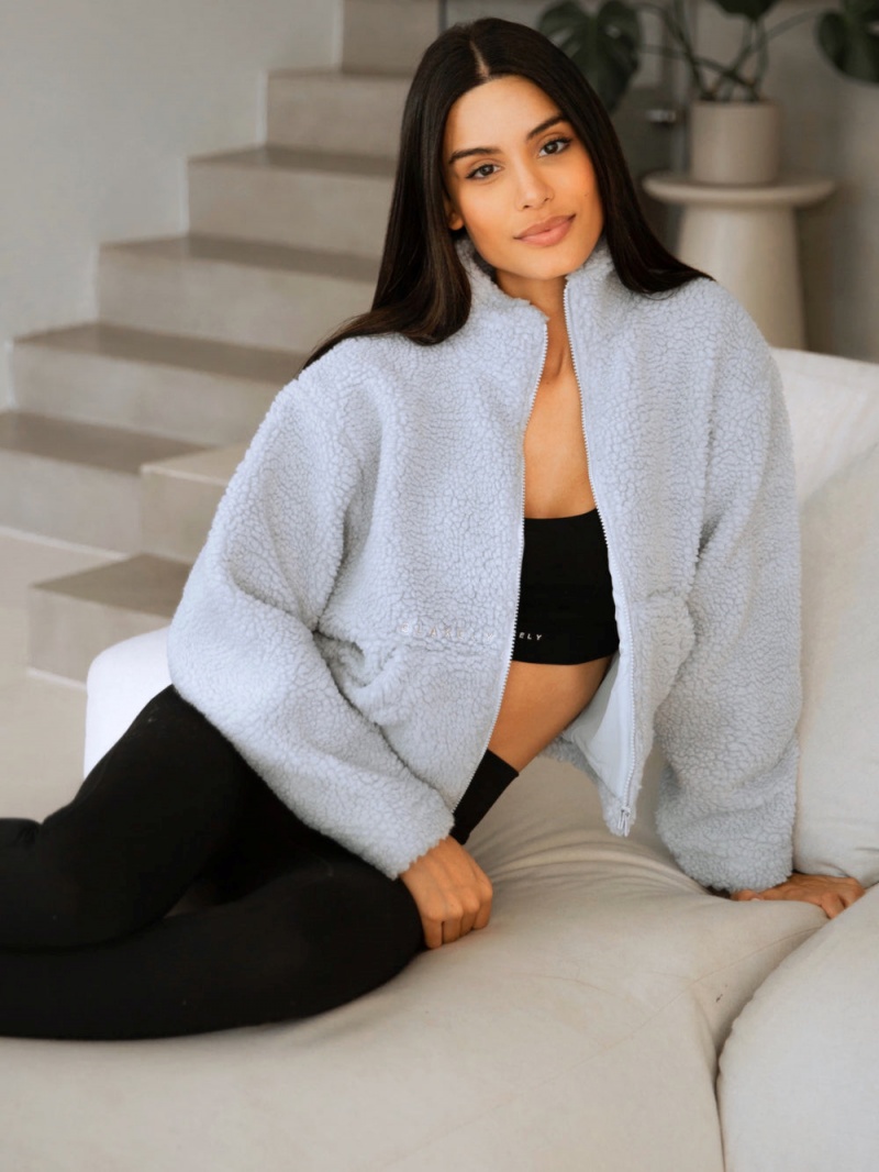 Light Blue Blakely Astrid Borg Jacket | ZOIJ-97562
