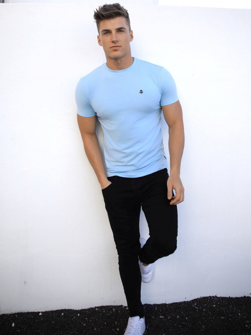 Light Blue Blakely Cabopino T-Shirt | OPIG-70589