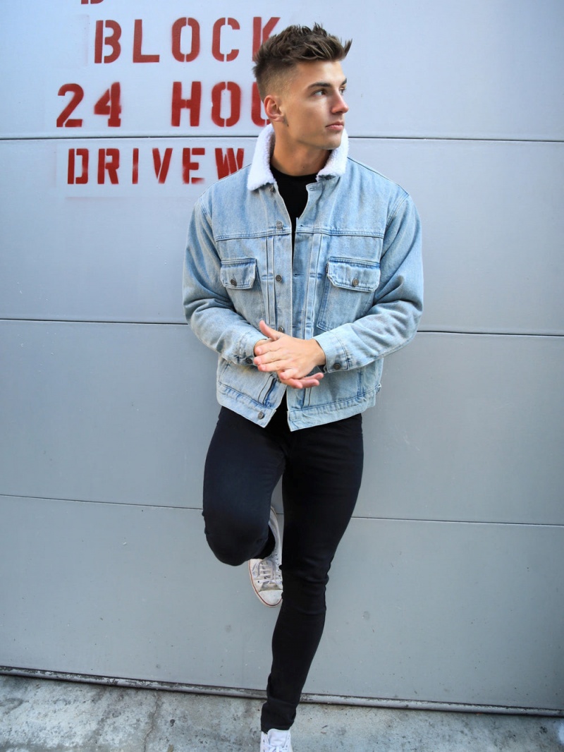 Light Blue Blakely Raleigh Denim Jacket | QUKX-16284