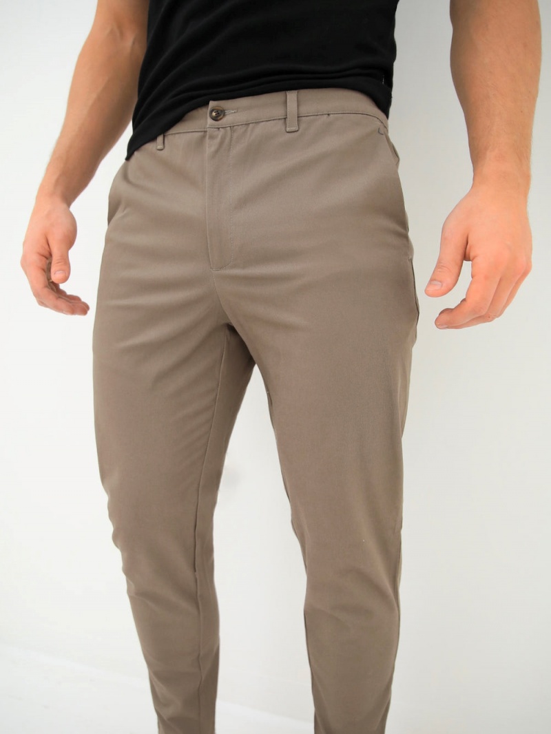 Light Brown Blakely Sloane Stretch Fit Chinos | HTBG-49821