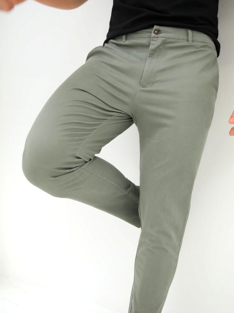 Light Green Blakely Sloane Stretch Fit Chinos | JYCB-92107