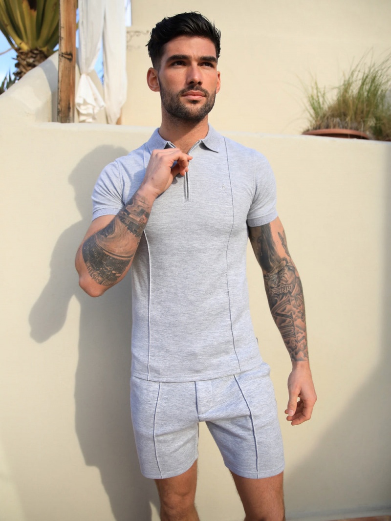 Light Grey Blakely Amezri Seamline Polo | PUKR-16320