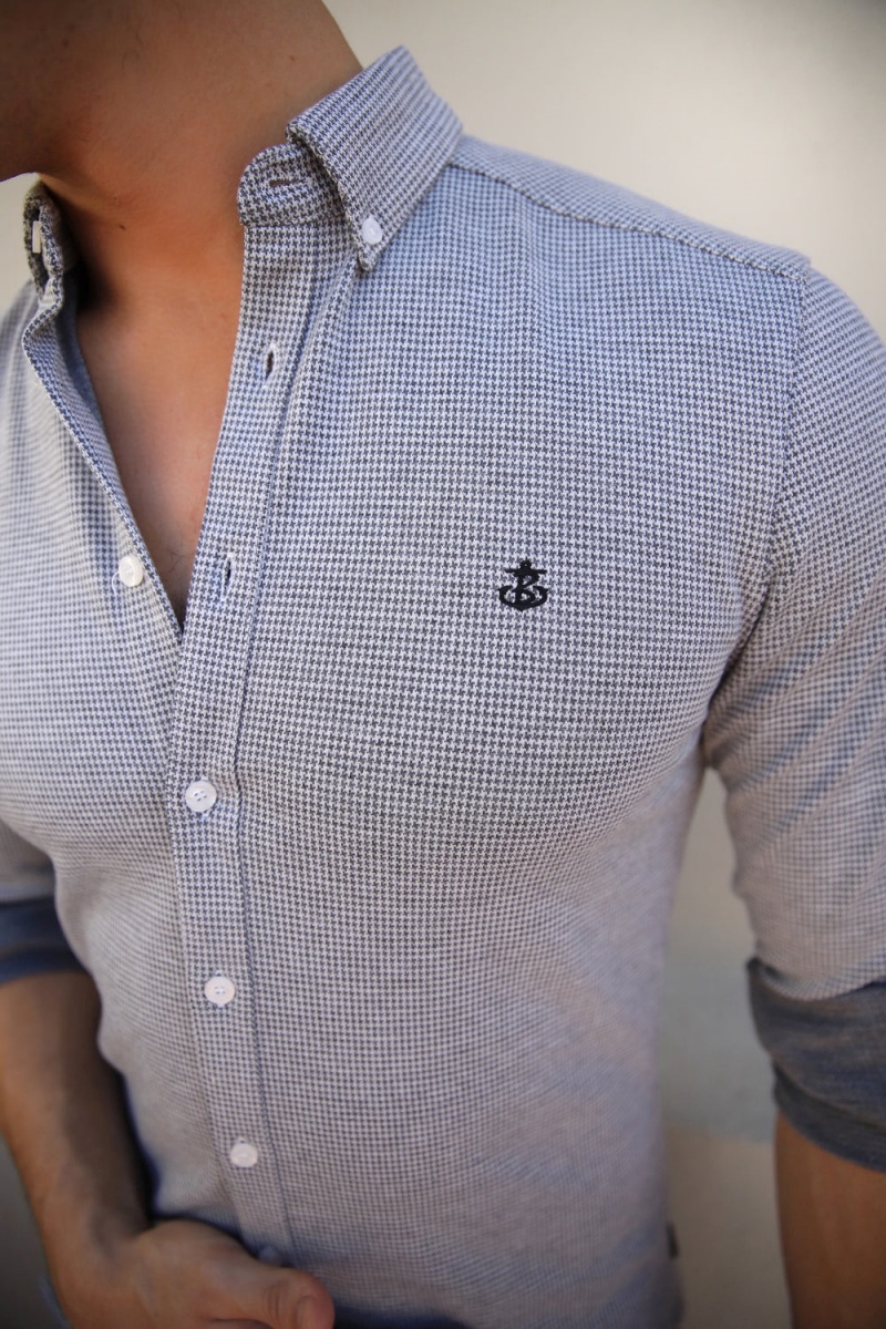 Light Grey Blakely Midar Check Shirt | UCDQ-82976