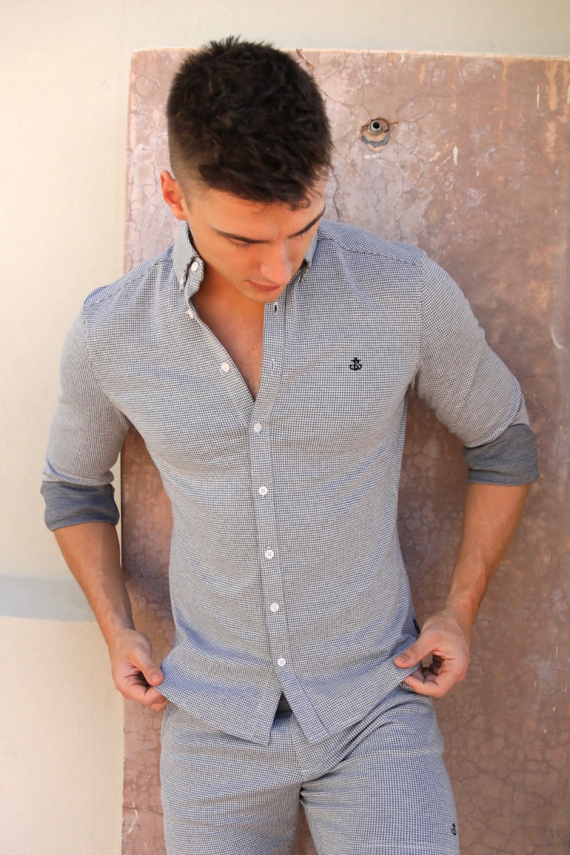 Light Grey Blakely Midar Check Shirt | UCDQ-82976