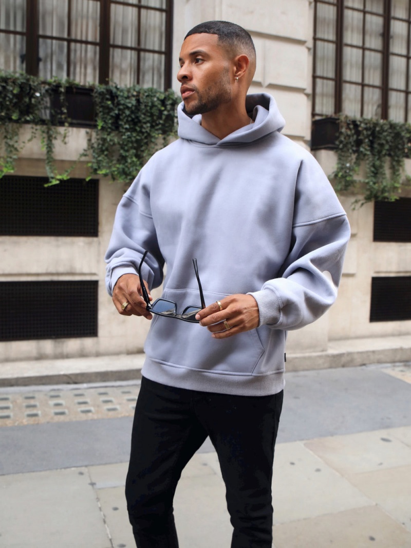 Lilac Blakely Idris Oversized Hoodie | UWMI-80237