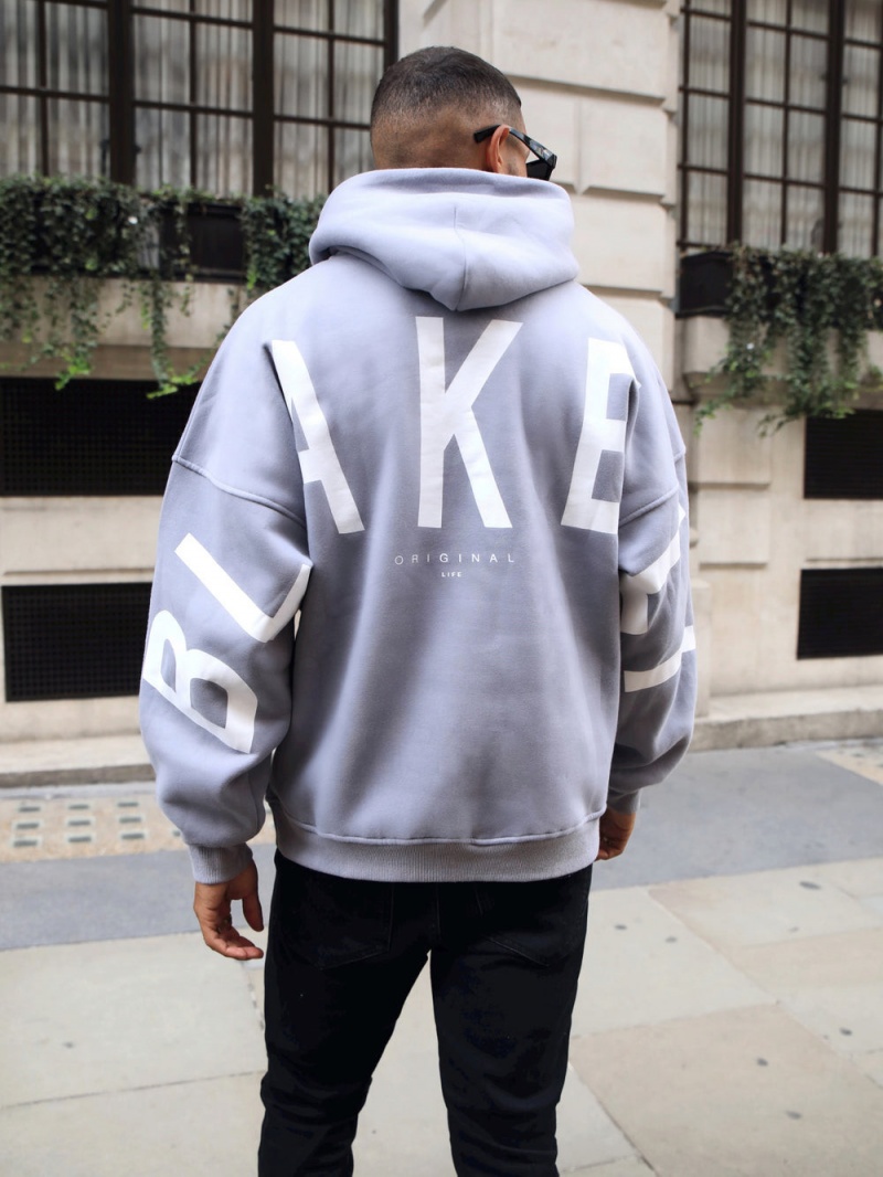 Lilac Blakely Idris Oversized Hoodie | UWMI-80237