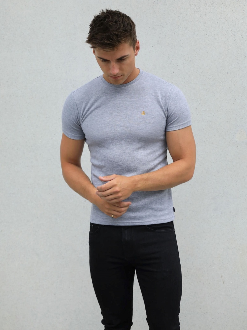 Marl Grey Blakely Recco T-Shirt | HKWP-47356