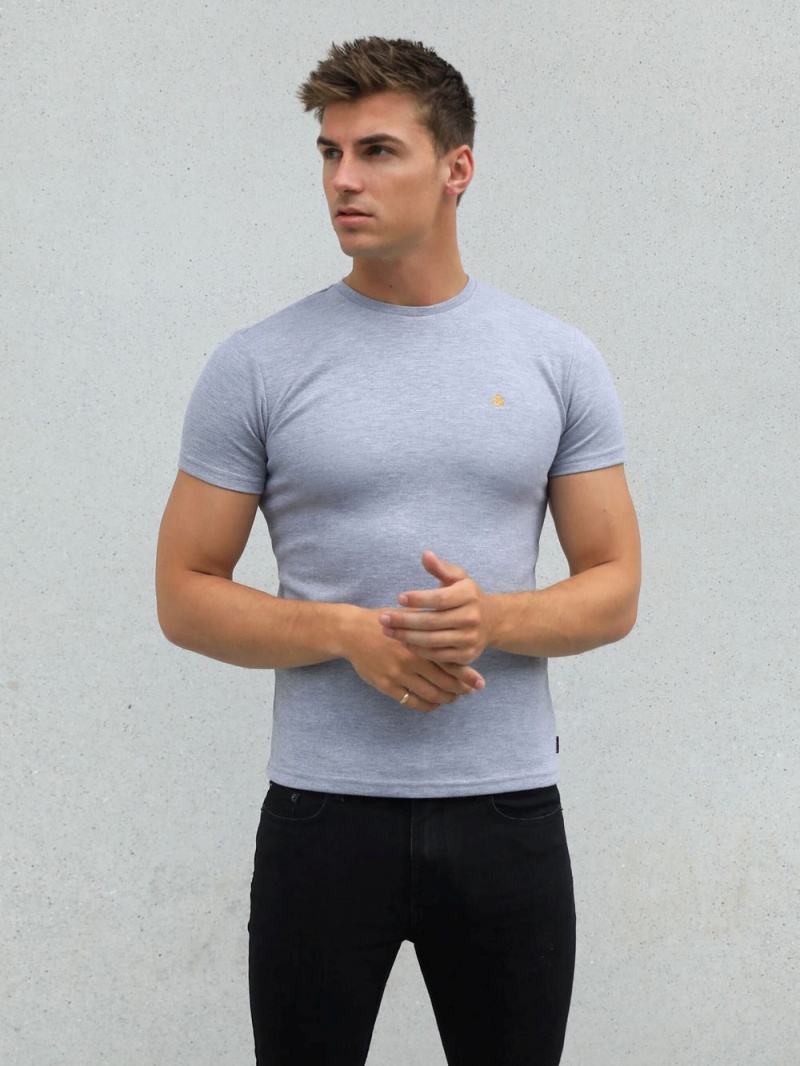 Marl Grey Blakely Recco T-Shirt | HKWP-47356