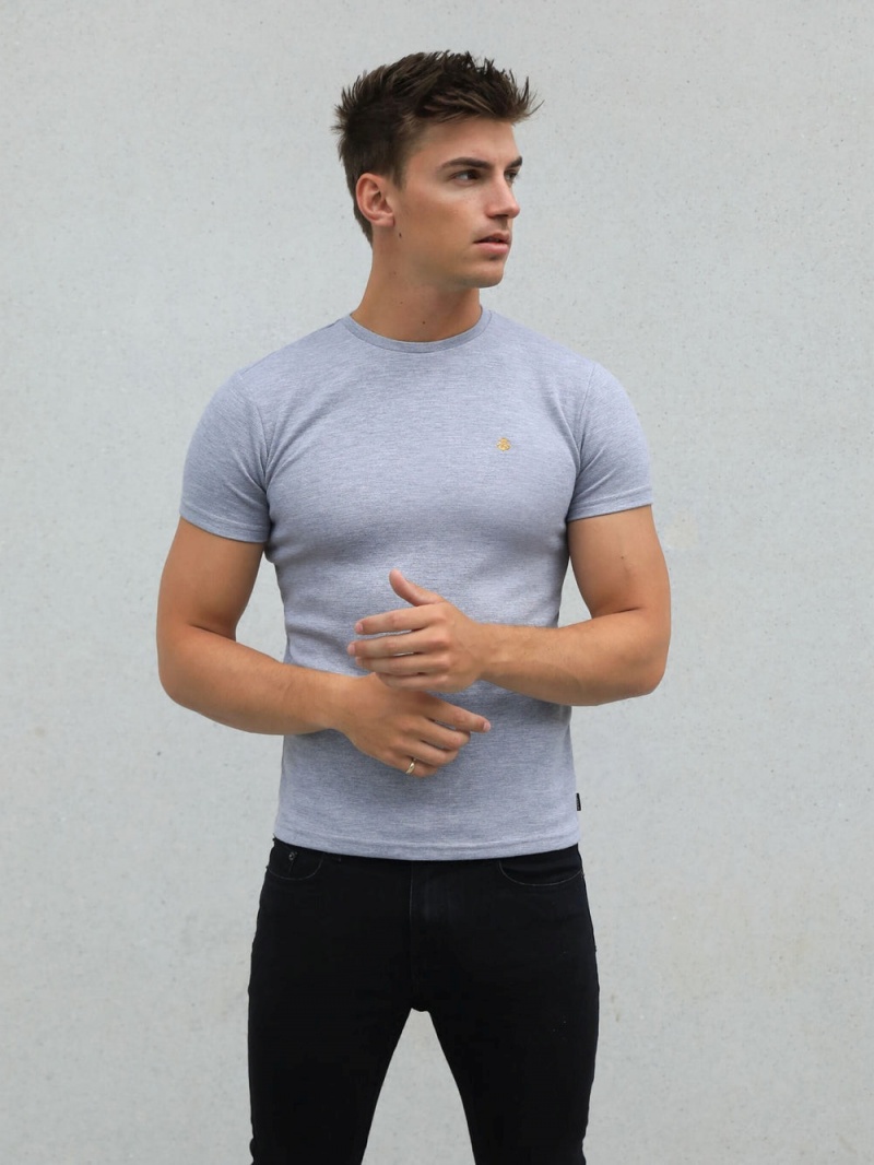 Marl Grey Blakely Recco T-Shirt | HKWP-47356