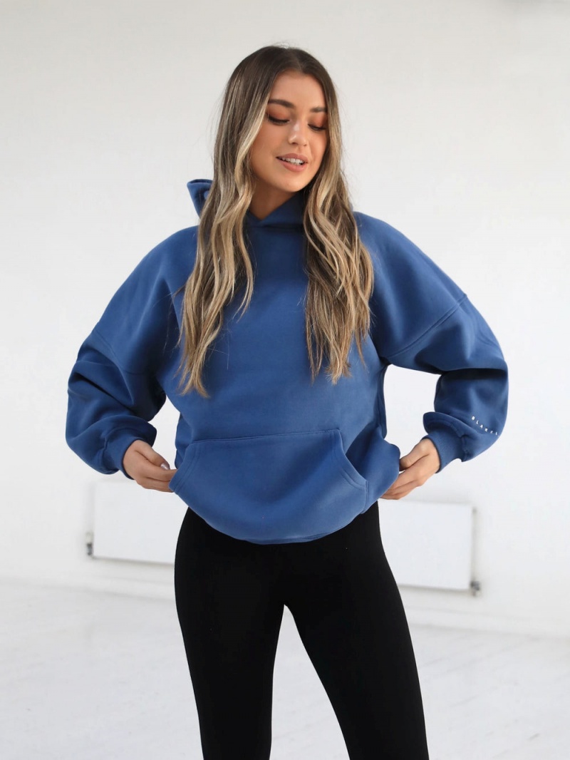 Mid Blue Blakely Members Isabel Oversized Hoodie | UBRA-76145