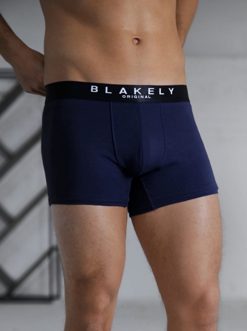 Navy 3 Pack Blakely BLK Boxers | KHOS-94136