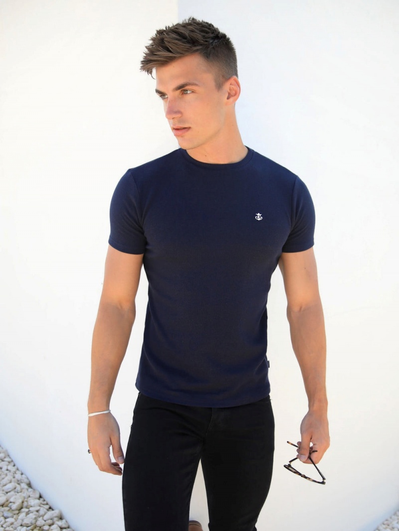 Navy Blakely Eli T-Shirt | IMWZ-02194