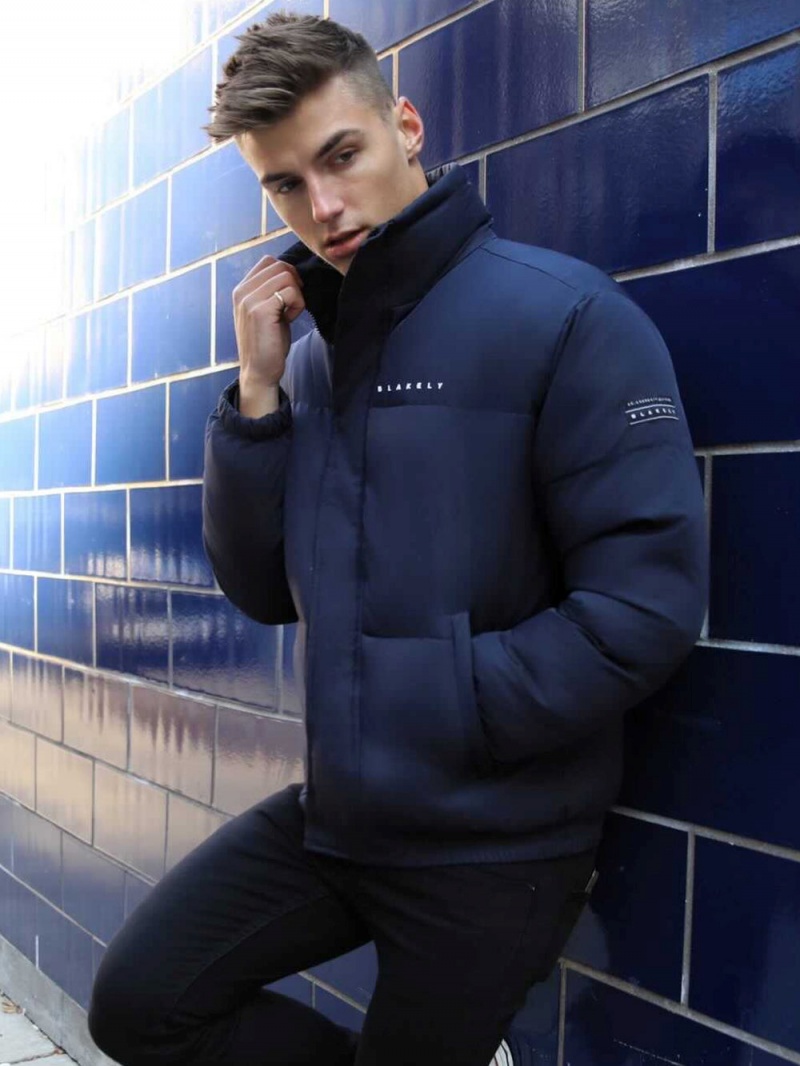 Navy Blakely Fallon Coat | RIGN-87495