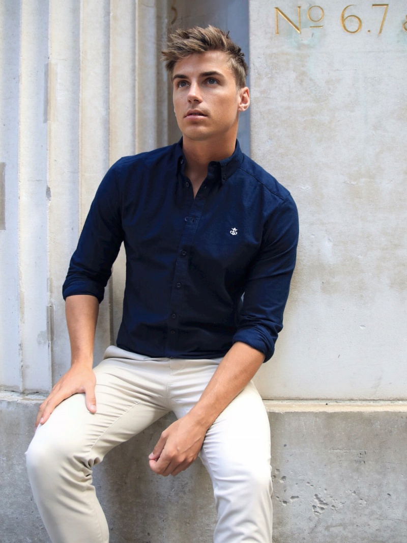 Navy Blakely Lisbon Shirt | HWYR-31980