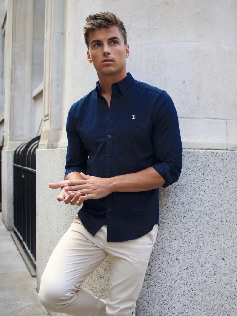 Navy Blakely Lisbon Shirt | HWYR-31980