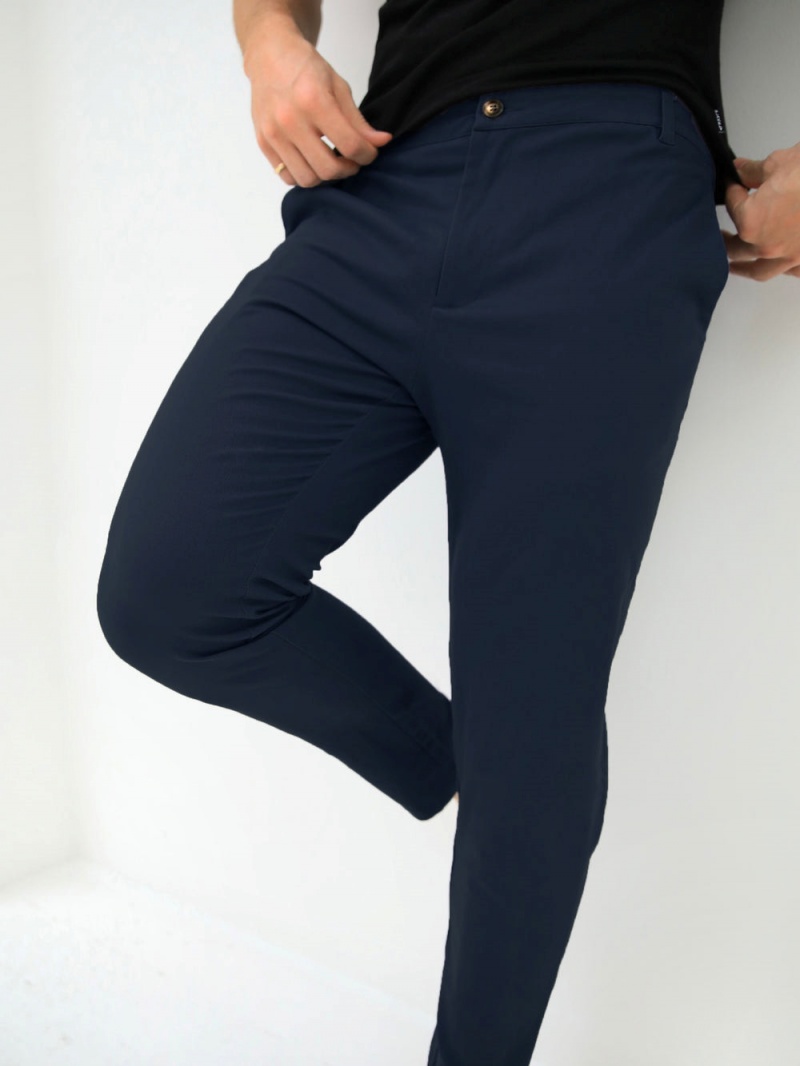 Navy Blakely Sloane Stretch Fit Chinos | WVZP-16084