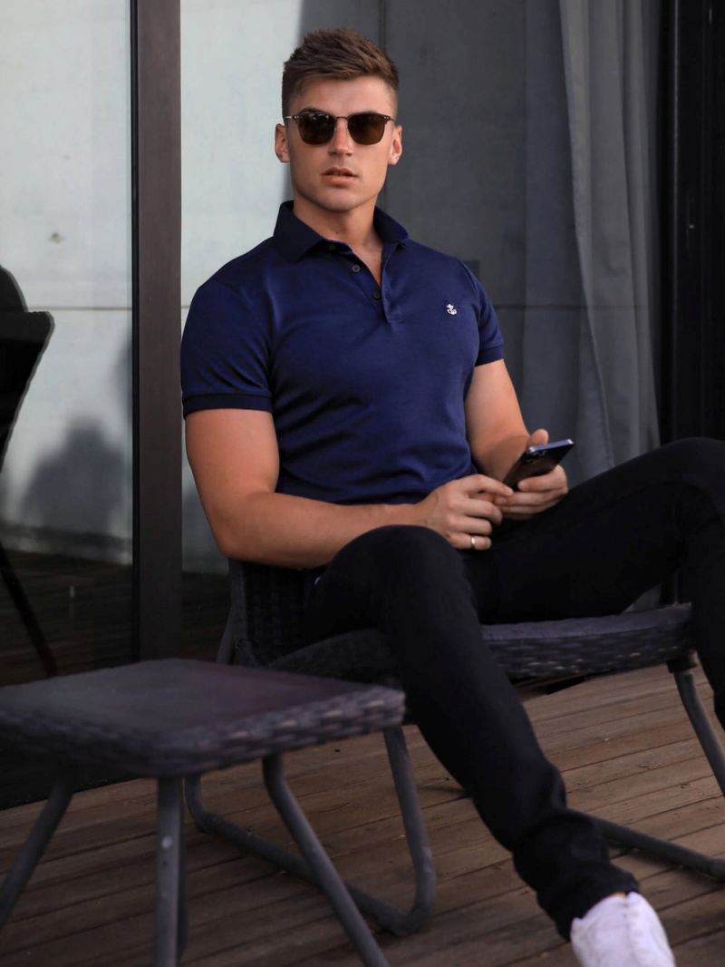 Navy Blakely Sorrento Polo | RNVJ-41502