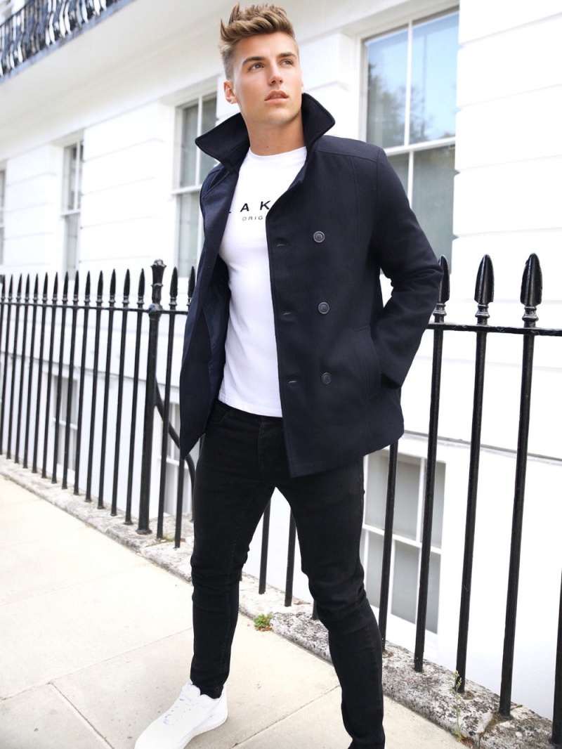 Navy Blakely Treviso Peacoat | SWXY-54802