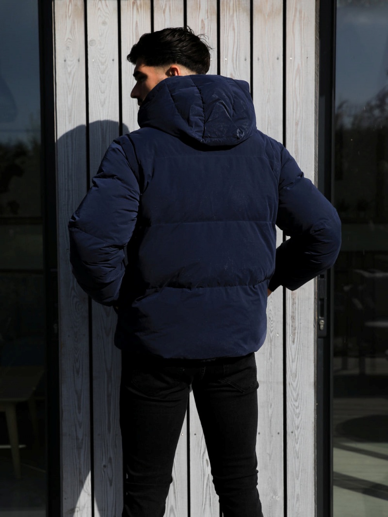 Navy Blakely Ultimate Multiway Puffer Coat | MHNP-89436
