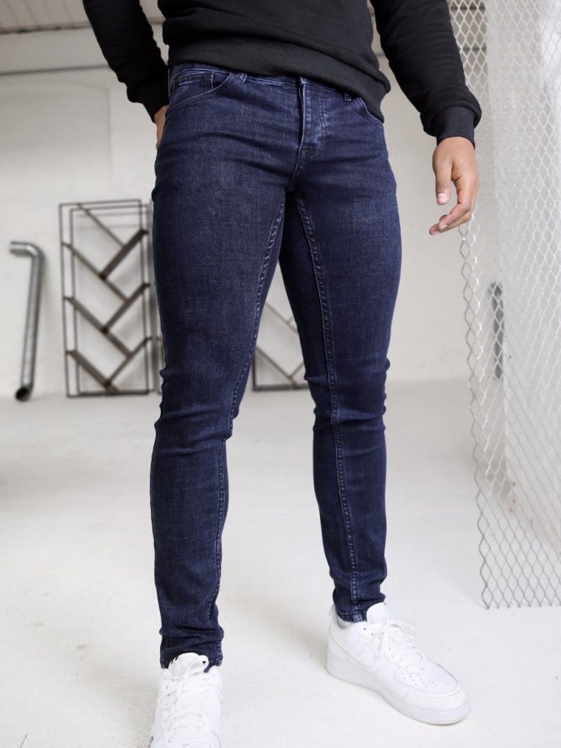 Navy Blakely Vol. 7 Skinny Jeans | NAZE-76512