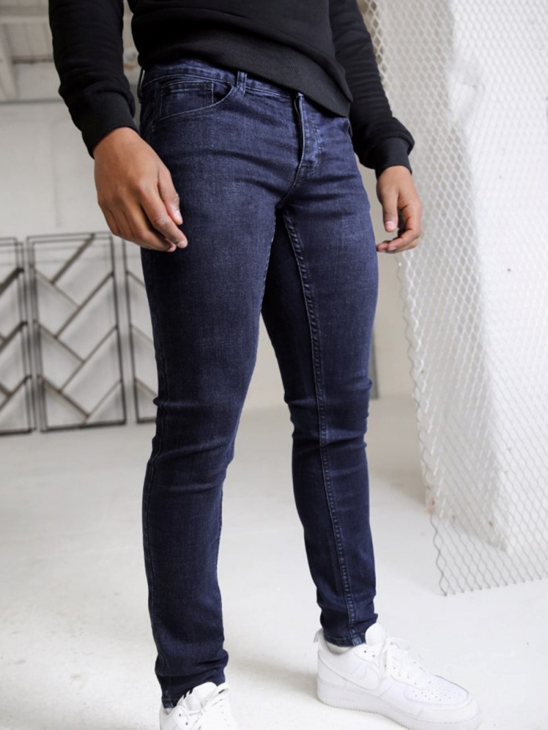 Navy Blakely Vol. 7 Skinny Jeans | NAZE-76512