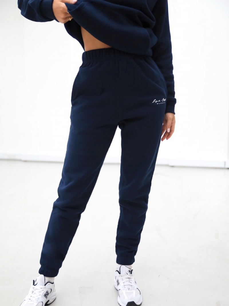 Navy Blue Blakely Life & Style Loose Fitting Sweatpants | EZGL-47108