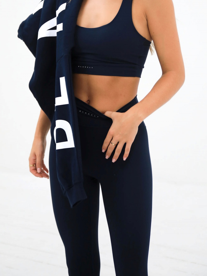 Navy Blue Blakely Ultimate Active Leggings | PLFG-96754