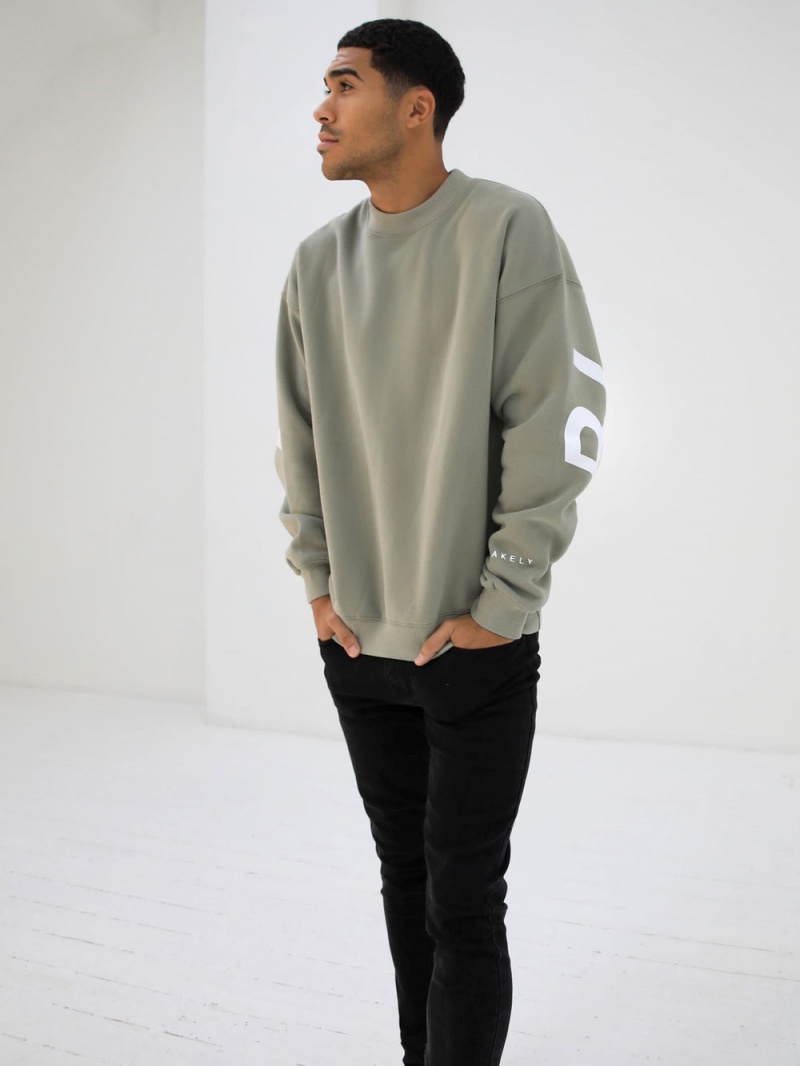 Olive Blakely Idris Oversized Jumper | HVNB-54130