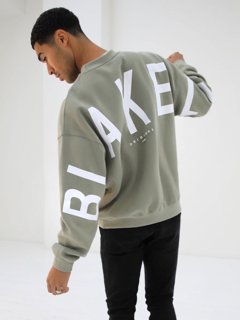Olive Blakely Idris Oversized Jumper | HVNB-54130