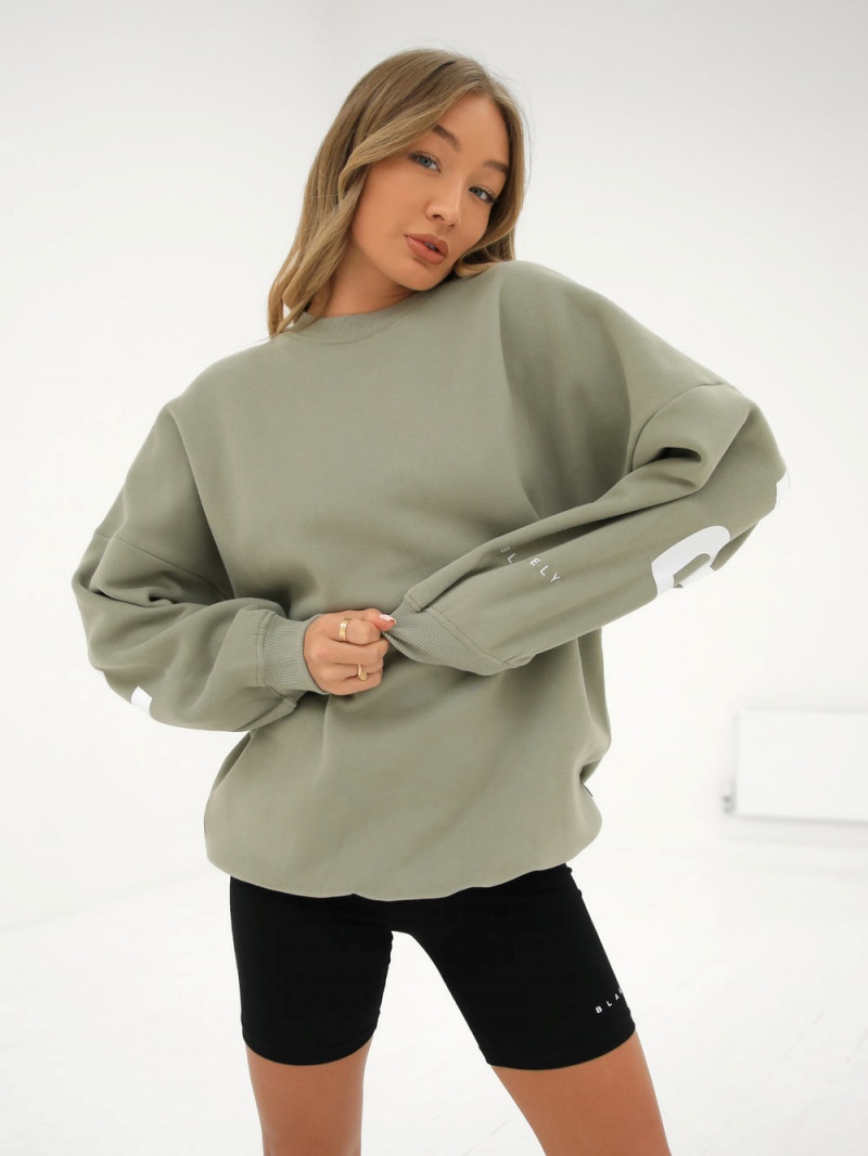 Olive Blakely Isabel Oversized Jumper | EUMQ-51908