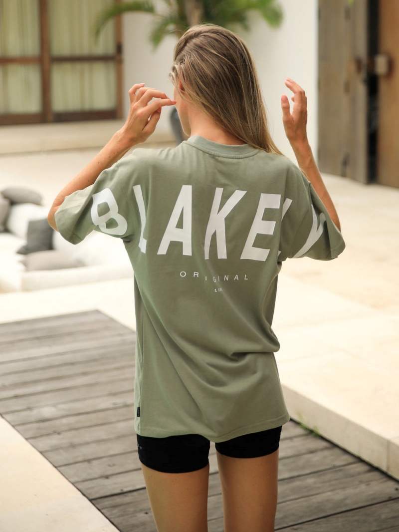 Olive Blakely Isabel Oversized T-Shirt | CVLI-24301