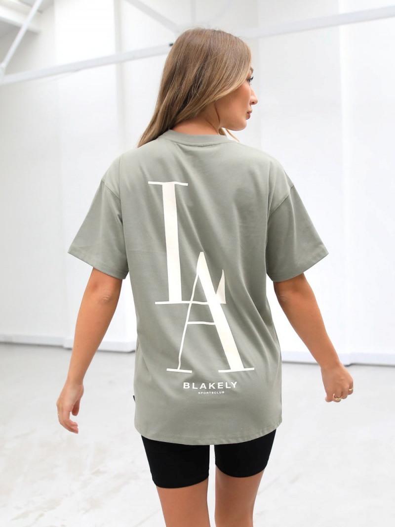 Olive Blakely Studio Relaxed T-Shirt | NVCY-74106