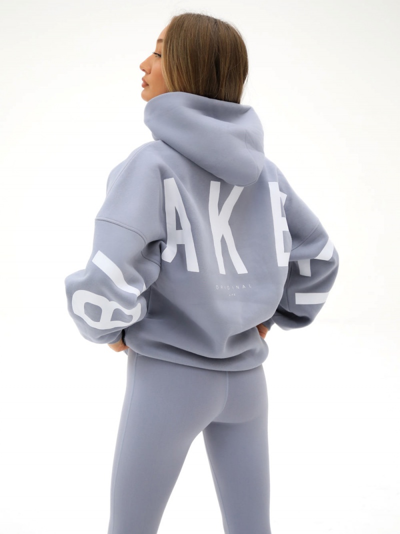 Pale Lilac Blakely Isabel Oversized Hoodie | TSDB-86179