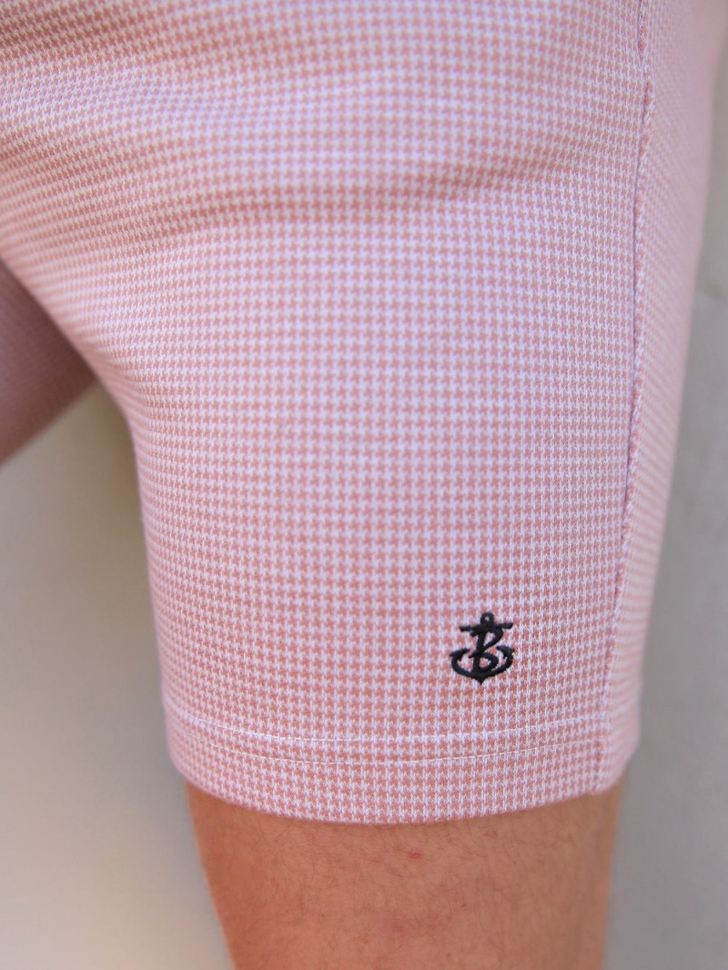Pink Blakely Midar Check Shorts | VJQG-47590