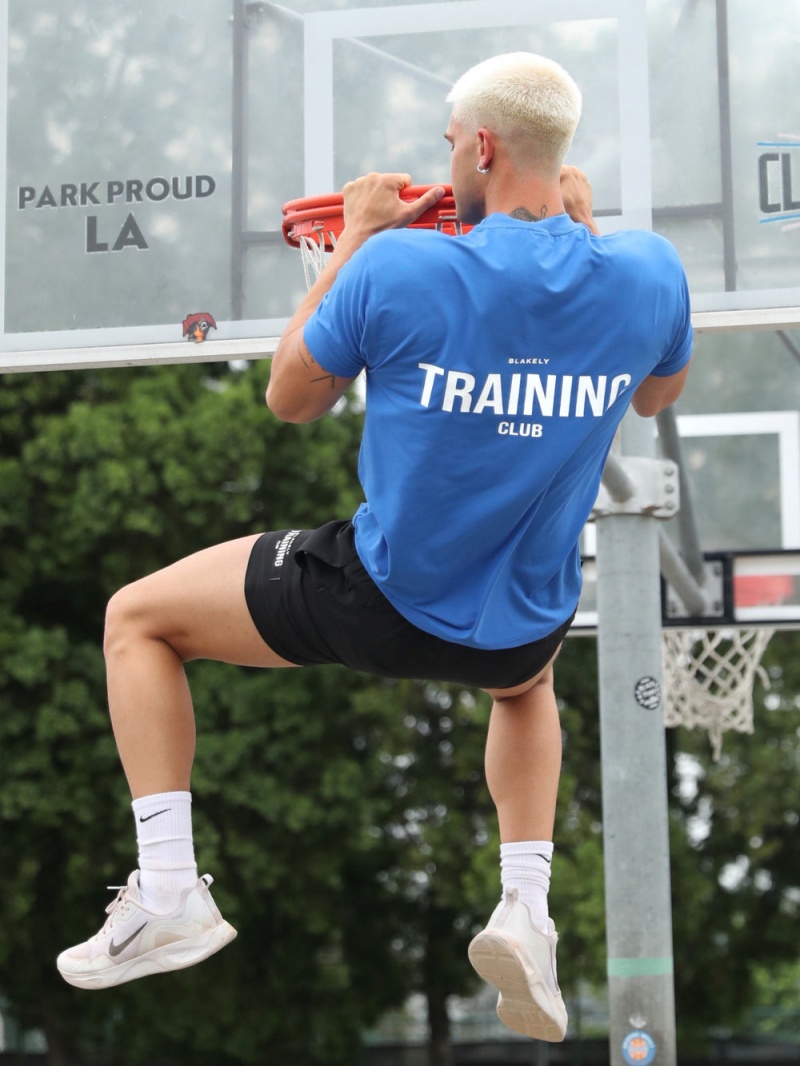 Primary Blue Blakely Relaxed Training T-Shirt | VMUW-09628