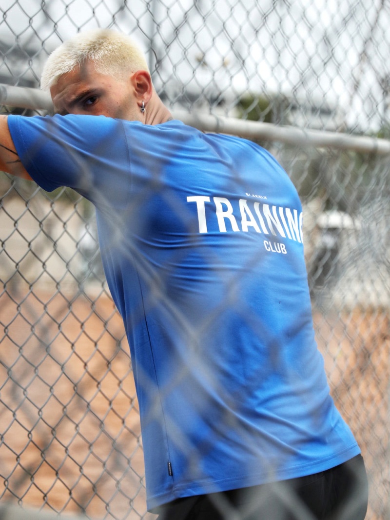 Primary Blue Blakely Relaxed Training T-Shirt | VMUW-09628