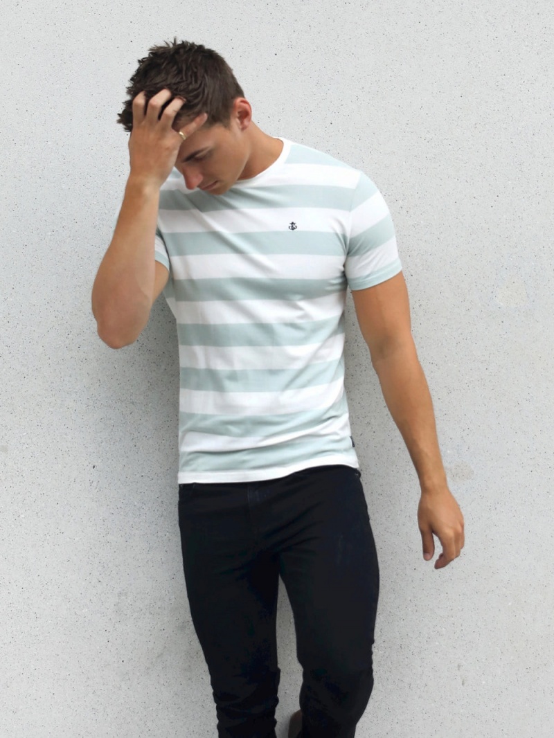 Sage Blakely Loano Stripe T-Shirt | QZGY-98762