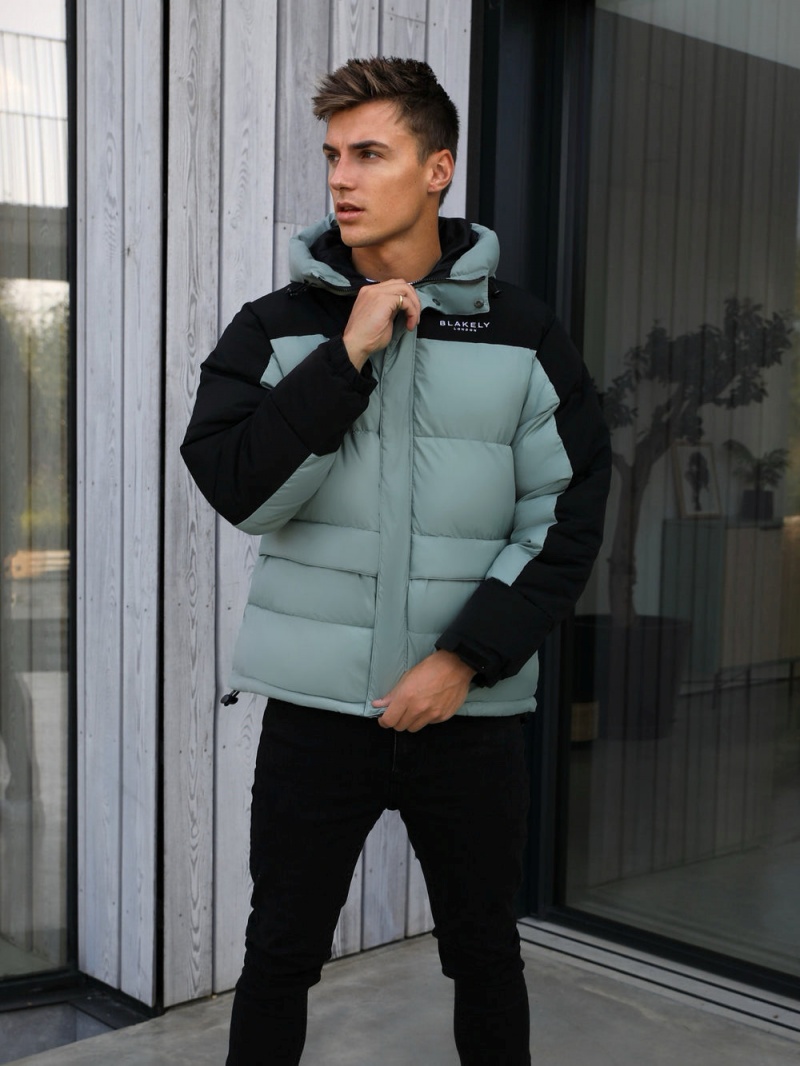 Sage Green Blakely Tampa Puffer Coat | XOWB-86017