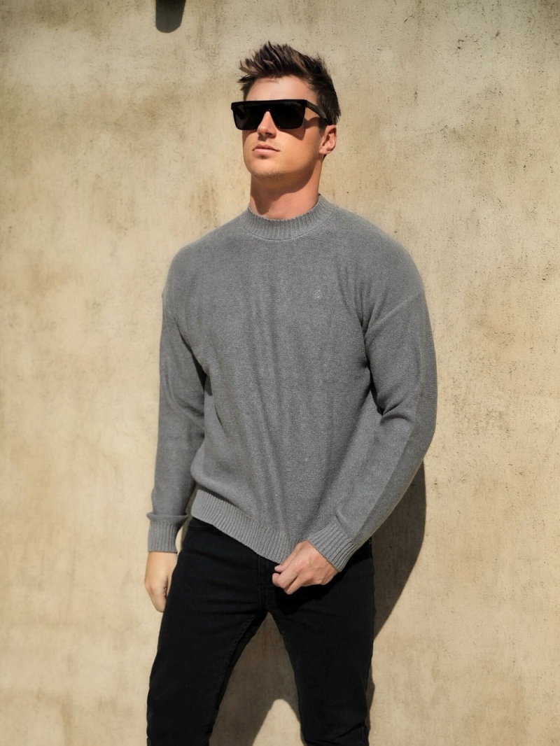 Sand Blakely Huxley Knit Jumper | AVFW-25938